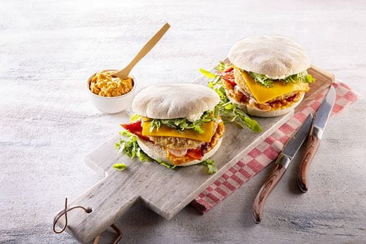 recipe image F*SH burger & Tomatade crémeuse